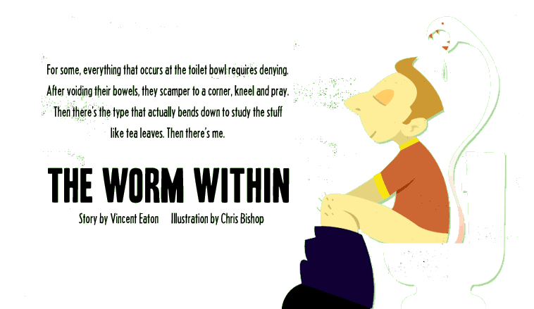 { the worm within } story by vincent eaton, illustration bu chris bishop