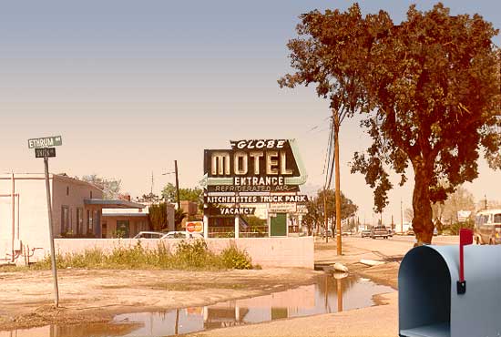 The Globe Motel, Bakersfield, California.